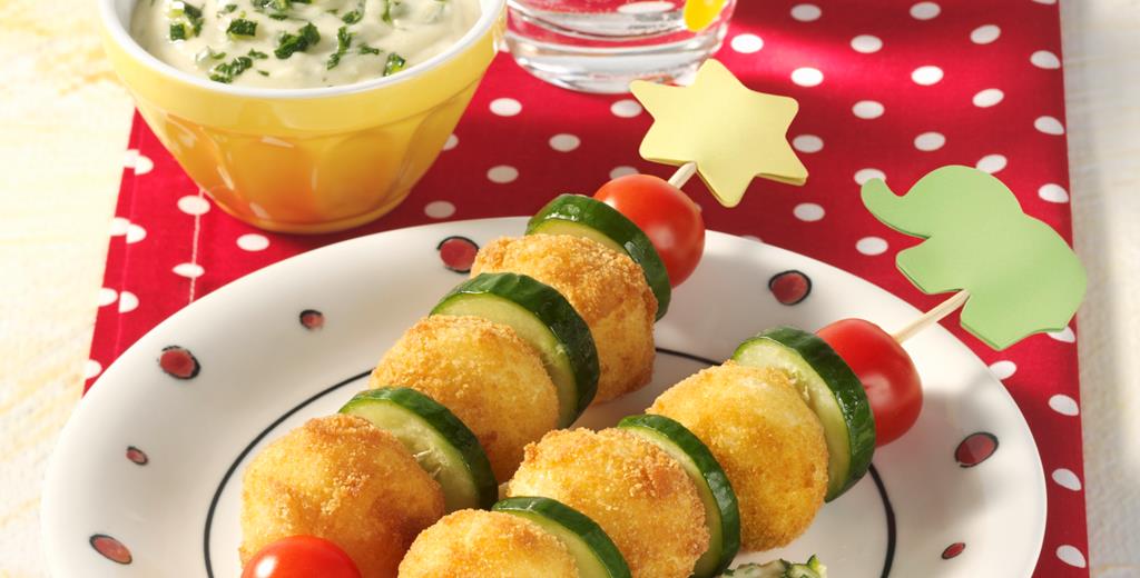 Mini-Knödel Ei-Pfanne Rezept - Pfanni
