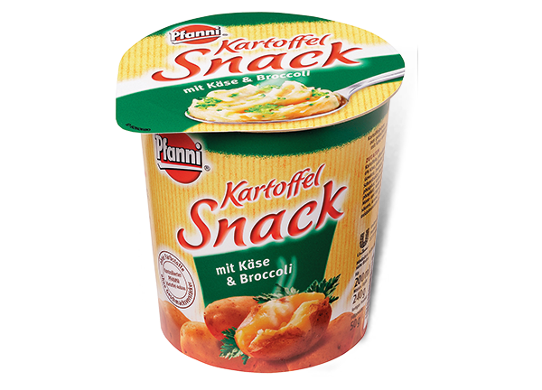 PFANNI Kartoffel Snack mit Käse &amp; Broccoli (Becher) - Pfanni