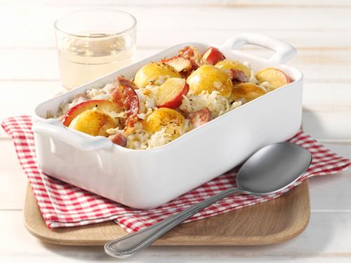 Sauerkraut-Auflauf mit Miniknödeln Rezept - Pfanni