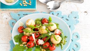 Rezept Rucola-Salat mit gebratenen Cocktailtomaten