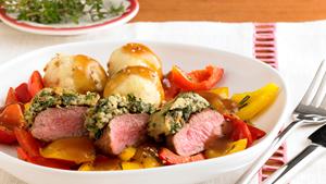 Pfanni Rezept | Lammrücken mit Kräuterkruste