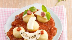 Rezept Mini Kartoffelknödel Tomaten-Mozzarella