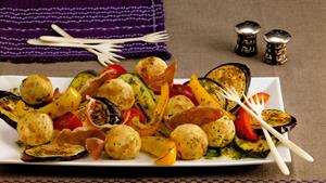 Rezept Antipasti Salat mit Zucchini, Aubergine und Paprika