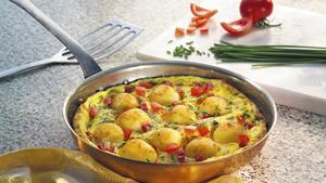 Pfanni Rezept | Mini-Knödel Ei-Pfanne