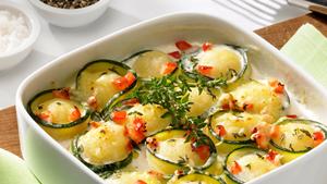 Pfanni Rezept | Zucchini-Knödel-Gratin