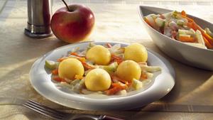 Rezept Apfel-Karotten-Kohlrabi-Pfanne
