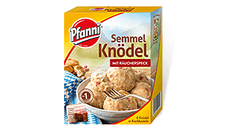 PFANNI Semmel Knödel mit Räucherspeck